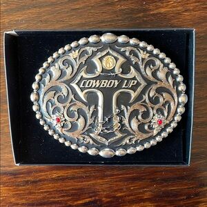 Cowboy Up Western Belt Buckle